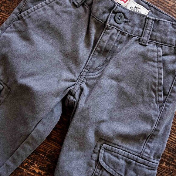 Slate Grey Carpenter Pants: 4T - Picture 6 of 6